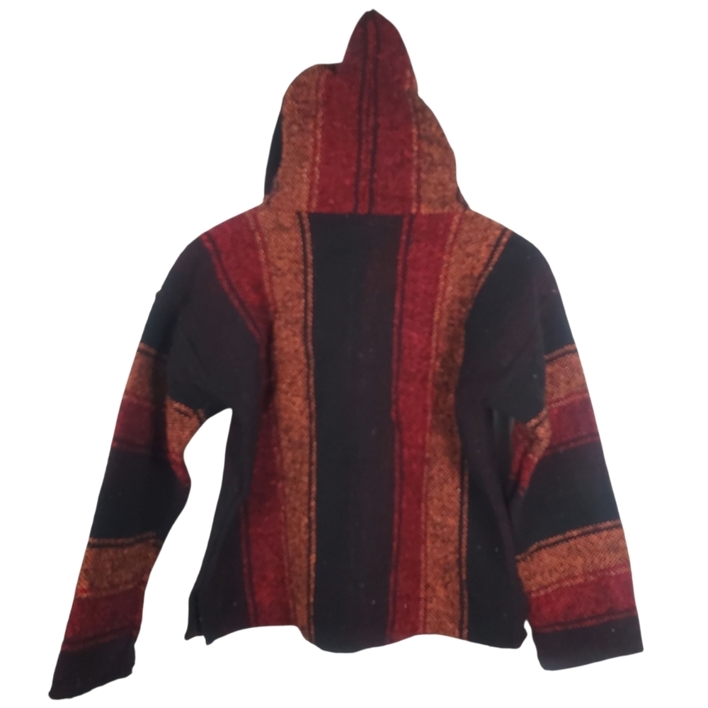 Men's Black and Red Baja Hoodie. SM. - Picture 4 of 7